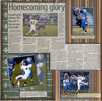 Isabel's scrapbook store sports layout