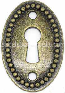 Antique Bronze Keyhole-oval