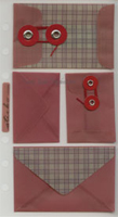 Laura Ashley-Windowpane Check Adhesive Envelope