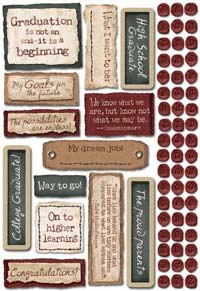 Karen Foster--Graduation Phrases Stickers