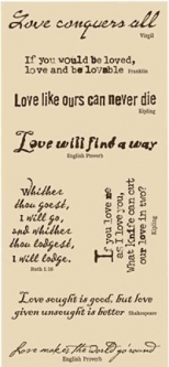 Karen Foster--Love Quotes-Cut & Tear