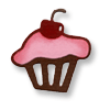 QuicKutz-Cupcake w/cherry