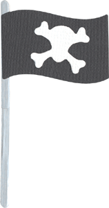 QuicKutz-Flag Pirate - KS-0781