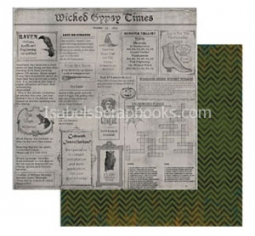 7 Gypsies-Wicked Gypsie Times 12x12 scrapbook paper