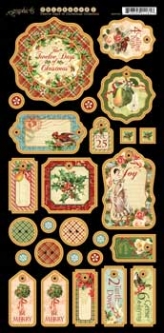 g45 12 Days of Christmas-Chipboard  1