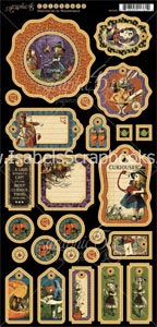 g45 Halloween In Wonderland-Decorative Chipboard