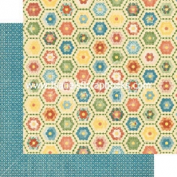 g45 Home Sweet Home-Grannys Quilt 12x12 paper